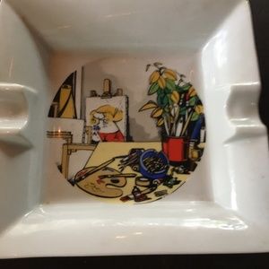 "RARE VINTAGE" LIMOGES FRANCE Art Deco Ashtray